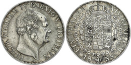 557 Taler, 1855, Friedrich Wilhelm IV., AKS 76, J. 80, Wz. Rf., Ss.  Ss - Autres & Non Classés