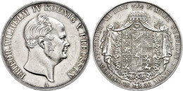 558 Doppeltaler, 1856, Friedrich Wilhelm IV., AKS 70, J. 82, Kl. Rf. Und Kr., Vz.  Vz - Autres & Non Classés