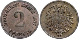 583 2 Pfennig, 1877, B, Ss. Selten!, Katalog: J. 2 Ss - Autres & Non Classés