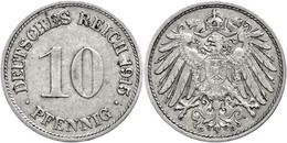 595 10 Pfennig, 1915, G, Kl. Rf., Ss., Katalog: J. 13 Ss - Autres & Non Classés