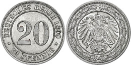 597 20 Pfennig, 1890, A, Vz., Katalog: J. 14 Vz - Autres & Non Classés