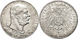 700 5 Mark, 1903, Ernst I., Zum 50jährigen Regierungsjubiläum, Kl. Rf., Ss-vz., Katalog: J. 144 Ss-vz - Autres & Non Classés