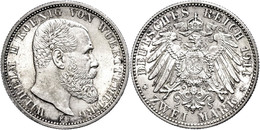 728 2 Mark, 1914, Wilhelm II., Vz-st., Katalog: J. 174 Vz-st - Other & Unclassified