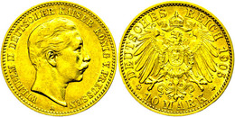 853 10 Mark, 1905, Wilhelm II., Ss., Katalog: J. 251 Ss - Autres & Non Classés