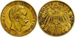 867 20 Mark, 1897, Wilhelm II., Kl. Rf., Ss-vz., Katalog: J. 252 Ss-vz - Other & Unclassified