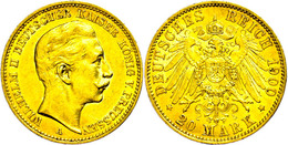 873 20 Mark, 1900, Wilhelm II., Randfehler, Ss., Katalog: J. 252 Ss - Other & Unclassified