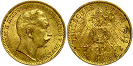 897 20 Mark, 1911, Wilhelm II., Kl. Rf., Belag, Vz., Katalog: J. 252 Vz - Other & Unclassified