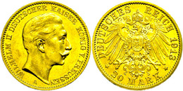 905 20 Mark, 1913, Wilhelm II., Winz. Rf., Vz., Katalog: J. 252 Vz - Other & Unclassified