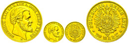 911 20 Mark, 1875, Heinrich XXII., Kl. Rf., F. Vz. Los 4405 Der 85. Auktion Münz Zentrum, Köln, 1996., Katalog: J. 254 - Autres & Non Classés
