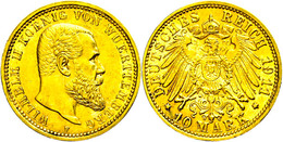 937 10 Mark, 1911, Wilhelm II., Kl. Rf., F. Vz. Seltenes Jahr!, Katalog: J. 295 - Autres & Non Classés