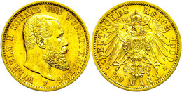 939 20 Mark, 1900, Wilhelm II., Wz. Rf., Ss+., Katalog: J. 296 - Other & Unclassified