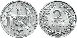 954 2 Reichsmark, 1926, A, Vz-st., Katalog: J. 320 Vz-st - Other & Unclassified