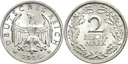 956 2 Reichsmark, 1926, F, St., Katalog: J. 320 St - Autres & Non Classés