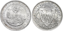 1065 3 Reichsmark, 1931, Magdeburg, Min. Rf., Vz-st., Katalog: J. 347 Vz-st - Other & Unclassified