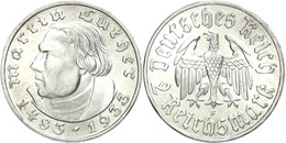 1086 2 Reichsmark, 1933, F, Luther, Vz-st, Katalog: J. 352 Vz-st - Autres & Non Classés