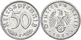 1115 50 Reichspfennig, 1941, Mzz J, Vz Aus PP., Katalog: J. 372 VzausPP - Autres & Non Classés
