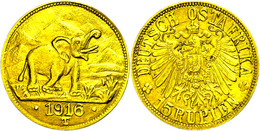 1134 DOA, 15 Rupien (7,15g), 1916, Tabora, Variante Mit Großer Arabeske, J. 728 B, Rand Bearbeitet/Randabschliff, Ss-vz. - Other & Unclassified