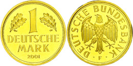 1137 1 Mark, Gold, 2001, F, Abschiedsmark, In Kapsel, St., Katalog: J. 385 St - Autres & Non Classés