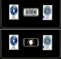1302 1 Dollar, 2013, 100. Jahrestag Der Ersten Banknote Australiens, 1 Unze Silber, 2 Briefmarken, In Schatulle Mit OVP  - Autres & Non Classés