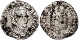 1446 Lothringen, Teston, O. J., 1545-1608, Karl III., Nancy, Ss-vz.  Ss-vz - Autres & Non Classés