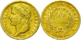 1463 20 Francs, Gold, 1811, Napoleon Bonaparte, Mzz A Paris, Fb. 511, Ss.  Ss - Autres & Non Classés