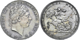 1542 Crown, 1819, George III., LX, Seaby 3787, Schöne Dunkle Patina, Kl. Kratzer/Haarlinien, F. St. - Autres & Non Classés