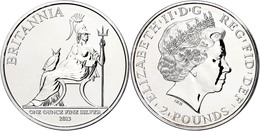 1552 2 Pounds, 2013, Britannia, 1 Unze Silber, Etui Mit OVP Und Zertifikat. Auflage Nur 10.000 Stück, St  PP - Autres & Non Classés