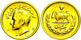 1579 Pahlavi, Gold, 1957 (SH 1336), Mohammed Reza Pahlevi, Fb. 101, Vz-st.  Vz-st - Iran