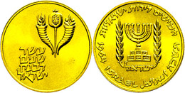 1587 50 Lirot, 1964, 10. Jahrestag Der Bank Von Israel, 12,23g Fein, KM 44, St.  St - Other & Unclassified