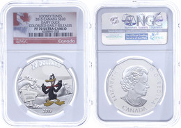 1631 20 Dollars, 2015, Looney Tunes-Duffy Duck, In Slab Der NGC Mit Der Bewertung PF 70 Ultra Cameo, Colorized Early Rel - Canada