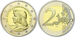 1686 2 Euro, 2012, 500 Jahre Unabhängigkeit Des Staates Monaco-Lucien Grimaldi, Schön 81, In Originalschatulle Mit Zerti - Autres & Non Classés