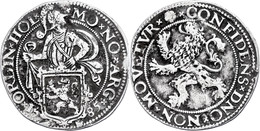 1697 Holland, Löwentaler, 1585, Delm. 831, Rand Stellenweise Mechanisch Bearbeitet, Ss.  Ss - Autres & Non Classés