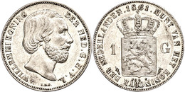 1710 Gulden, 1861, Wilhelm III., Schulman 614, Vz.  Vz - Autres & Non Classés