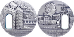 1746 2 Dollars, 2014 Imperial Art - Mesopotamia, 2 Unzen Silber, Etui Mit OVP Und Zertifikat, St. Auflage Nur 500 Stück. - Niue