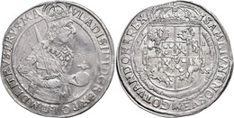 1864 Taler, 1635, Wladislaw IV., Gumowski 1546, Klebestreifenrückstände, Zainende, Ss.  Ss - Other & Unclassified