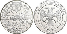 1913 25 Rubel, 1999, Expeditionen Nach Tibet, China Und Die Mongolei, 5 Unzen Silber, Parchimowicz 1440, In Kapsel, Fing - Russie