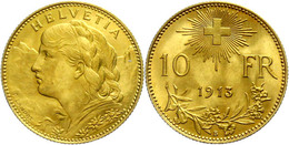 1949 10 Franken, Gold, 1913, Fb. 503, Vz.  Vz - Autres & Non Classés