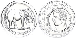 1956 10 Euro, 2011, Schätze Der Numismatik - Silber-Schekel Aus Karthago, 925er Silber, Etui Mit OVP Und Zertifikat. Auf - Autres & Non Classés