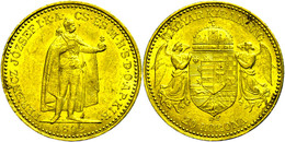 1993 20 Kronen, Gold, 1892, Franz Joseph I., Fb. 250, Ss-vz.  Ss-vz - Autres & Non Classés