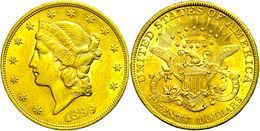 2007 20 Dollar, Gold, 1899, Philadelphia, Fb. 178, Kl. Rf., Ss+. - Autres & Non Classés