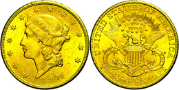 2012 20 Dollars, Gold, 1904, San Francisco, Liberty Head, Fb. 178, Randfehler, Vz.  Ss-vz - Other & Unclassified