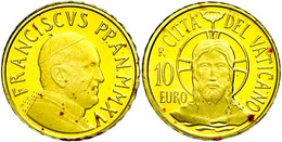 2227 10 Euro, Gold, 2015, Die Taufe, 2,75g Fein, Mit Zertifikat In Ausgabeschatulle Und Schachtel, PP.  PP - Vatican