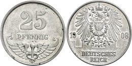 2235 25 Pfennig, 1908, A, Kupfer/Nickel Probe, Schaaf 18/G 20, F. St. - Autres & Non Classés