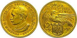 2237 Preussen, 2 Mark, 1913, Kupferprobe, Wilhelm II., Schaaf 111/ G3, PP.  PP - Autres & Non Classés