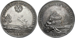 2249 Schlesien, Silbermedaille (Dm. 32,10mm, Ca. 10,07g), 1740/1741, Auf Den Tod Karls VI. Und Den 1. Schlesischen Krieg - Autres & Non Classés