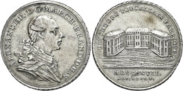 2252 Brandenburg-Ansbach, Christian Friedrich Karl Alexander, Silbermedaille (Dm. Ca. 35mm, Ca. 14,04g), 1767, Von Gozin - Other & Unclassified