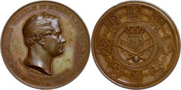 2263 Preussen, Bronzemedaille (41 Mm, 39,7 G), 1840, Von K. Fischer, Friedrich Wilhelm IV. 1840 -1861, Auf Die Huldigung - Autres & Non Classés