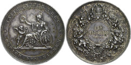 2278 O.J., Verdienstmedaille (42,6 Mm, 29,7 G), Bronze Versilbert, Bienenzucht, Av: Sitzende Frau Mit Kleinem Genius Und - Autres & Non Classés