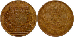 2280 Leipzig, Bronzemedaille (41 Mm, 33,7 G), 1891, Von C.G. Thieme, 150 Jahre Loge Minerva Zu Den 3 Palmen, Av: Rundes  - Other & Unclassified