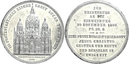 2285 München, Zinnmedaille (38,5 Mm, 22,9 G), 1896, Von M. Gube, Zur Erninnerung An Die Einweihung Der Protestantischen  - Other & Unclassified